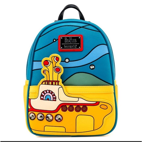 Loungefly Backpack Beatles Yellow Submarine Mini Backpack - Picture 2 of 7